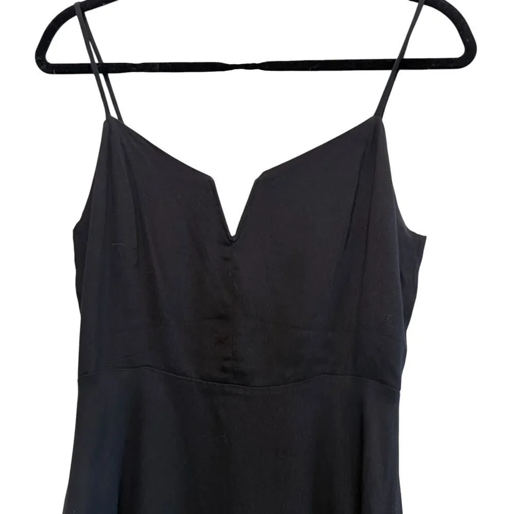 Audrey 3+1 Dress Fit & Flare Mini Black Sleeveless Solid Womens S